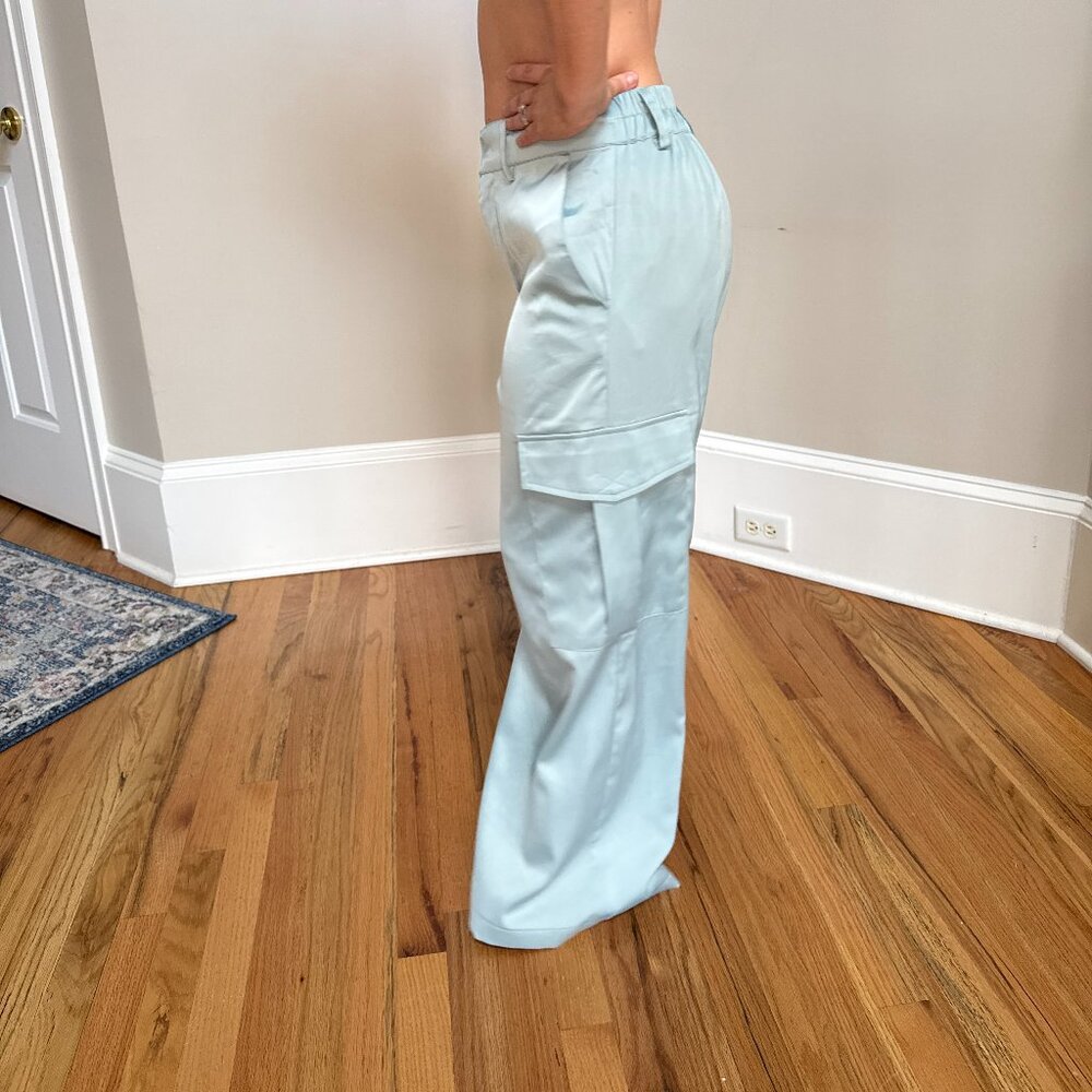 Silk Cargo Pants